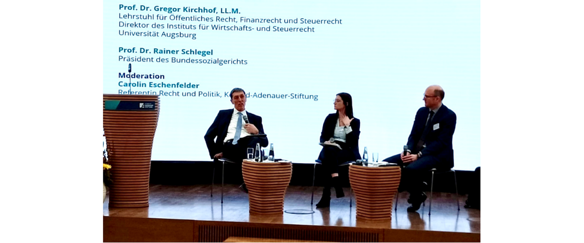 Berliner Jahresrückblick der KAS mit Prof. R. Schlegel und Prof. G. Kirchhof am 19.01.2023