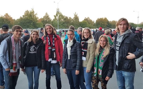 Lehrstuhlausflug Prof. Benecke FCA-Stadion 30. September 2018