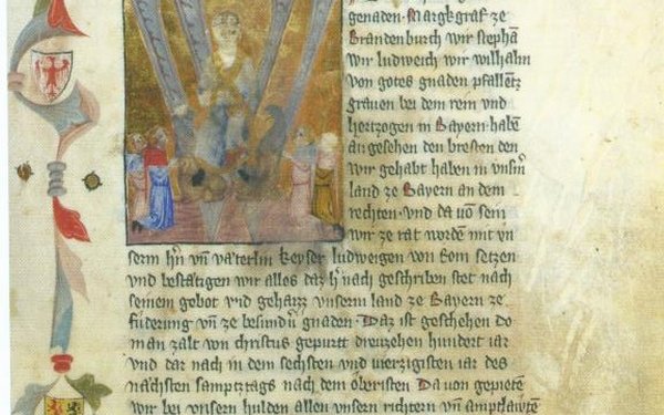 Exemplarische deutschsprachige Urkunde Ludwigs des Bayern