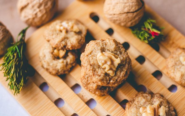 Gesunde Kekse mit Mandeln und Vollkornmehl