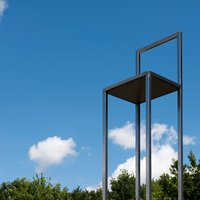 Stühle himmelblau