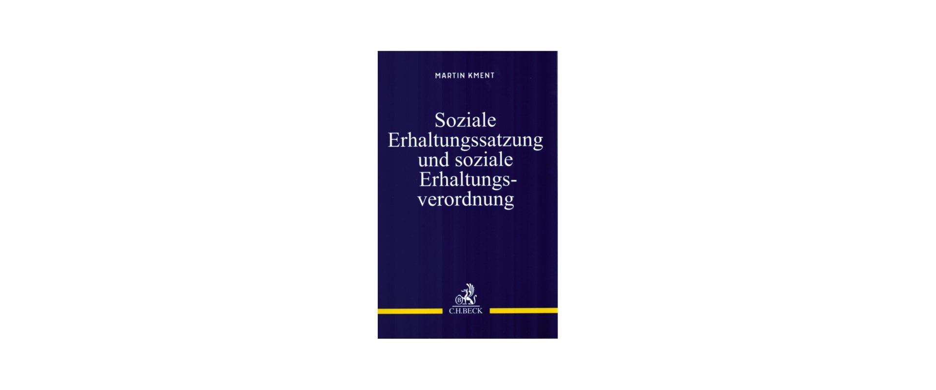 Titelei "Soziale Erhaltungssatzung und soziale Erhaltungsverordnung"