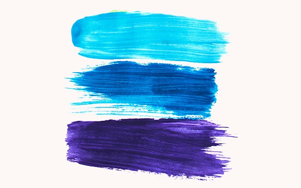 Farbstreifen blau