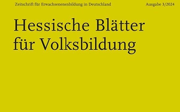 Cover Hessische Blätter für Volksbildung 2024_03