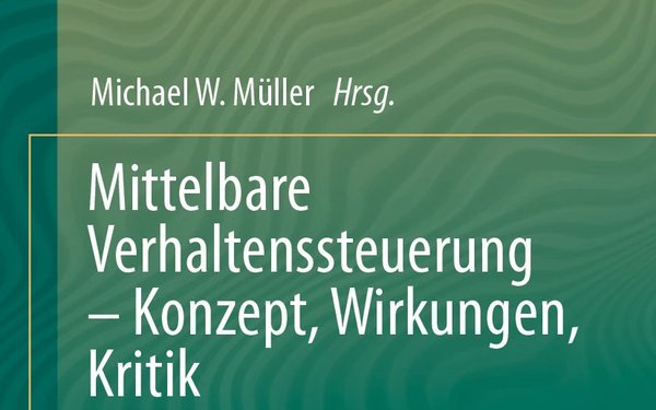 Buchcover Mittelbare Verhaltenssteuerung