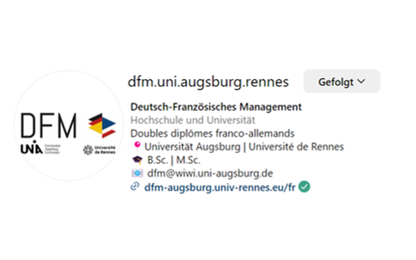 Instagram, Social Media, dfm.uni.augsburg.rennes, Soziale Medien, Profil, Augsburg, Rennes, DFM