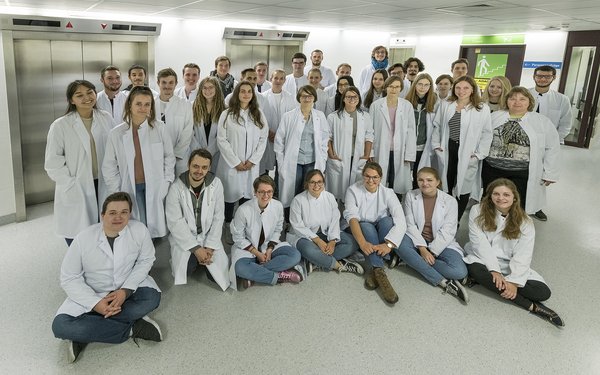 Gruppenbild der Medizininformatik Studienanfänger 2018
