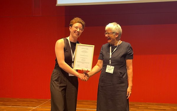 Katharina Ott bei der Preisverleihung