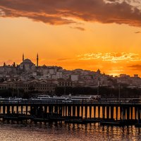 Sonneruntergang in Istanbul