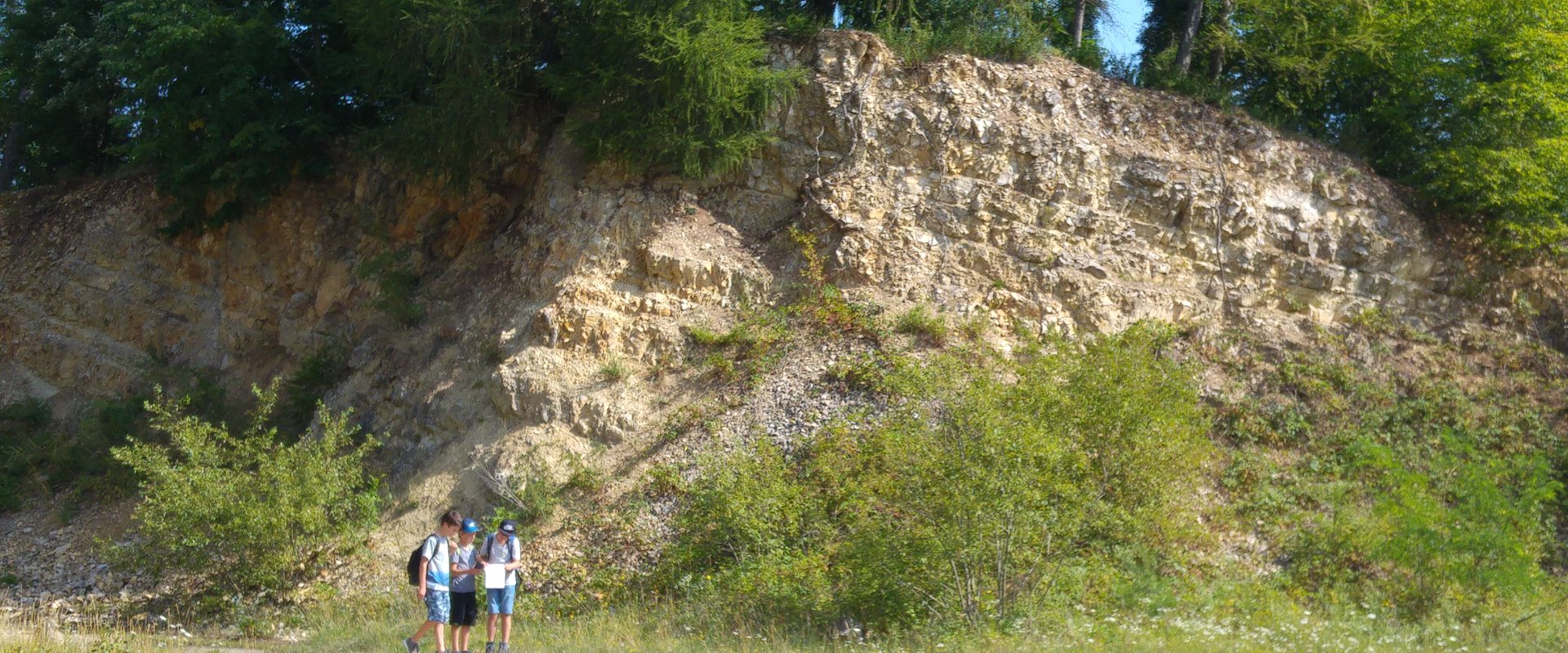 Schüler im Geotop