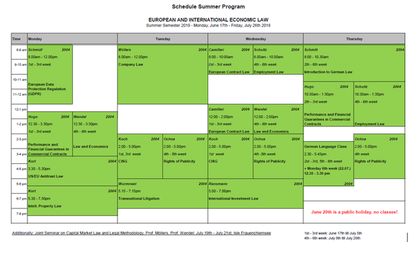 Schedule