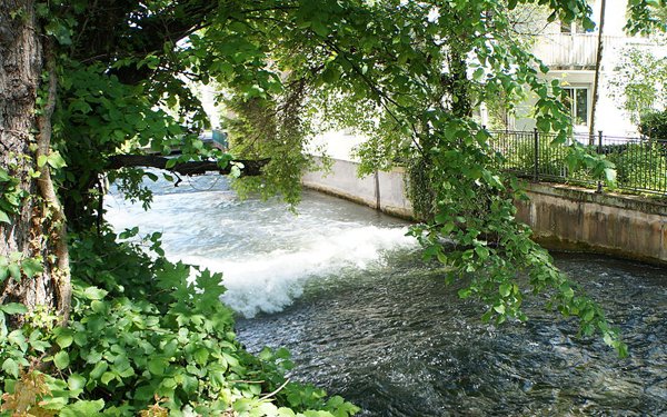 Kanal am Schwall in Augsburg
