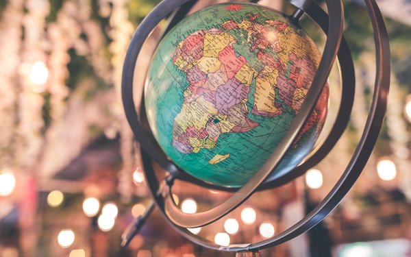 close-up foto of earth globe
