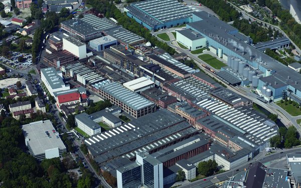 Luftaufnahme des MAN Geländes in Augsburg