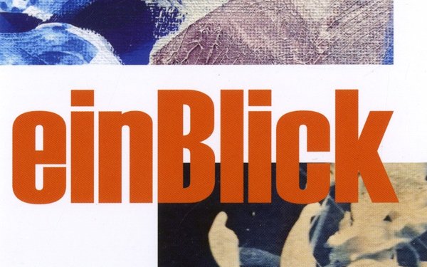 Titel der Ausstellung in künstlerischer graphischer Gestaltung