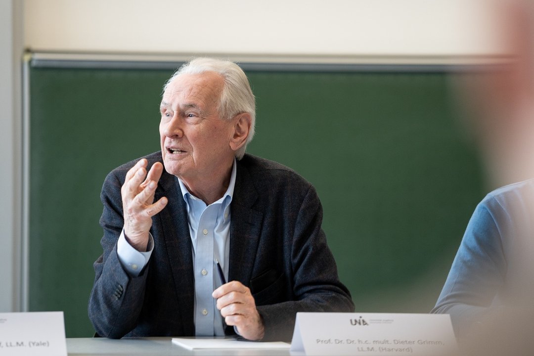 Der "Meister" der Legal Masterclass 2023, Professor Dieter Grimm.