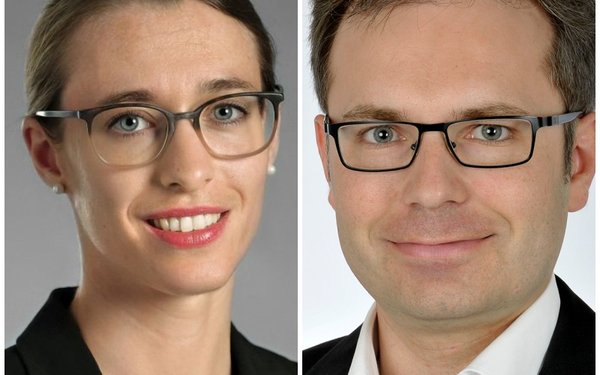 Portraitfotos von Carmen Freyler und Stephan Gräf nebeneinander abgebildet