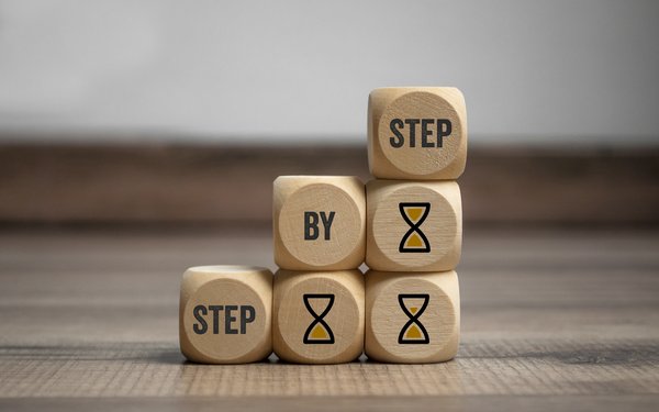step by step