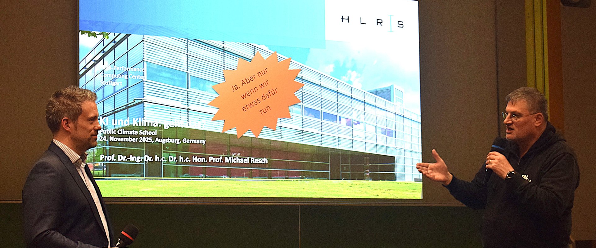 Prof. Resch und Prof. Schlottke-Lakemper auf der PCS