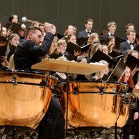Universitätschor und Orchester bei einem Konzert 2016