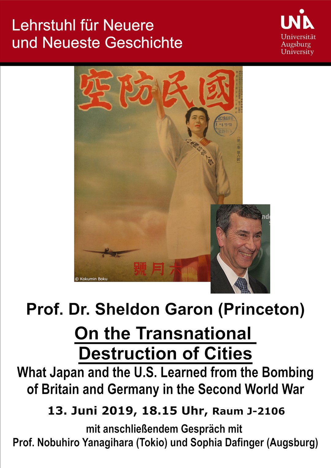 Vortrag Sheldon Garon (Princeton) am 13.06.2019