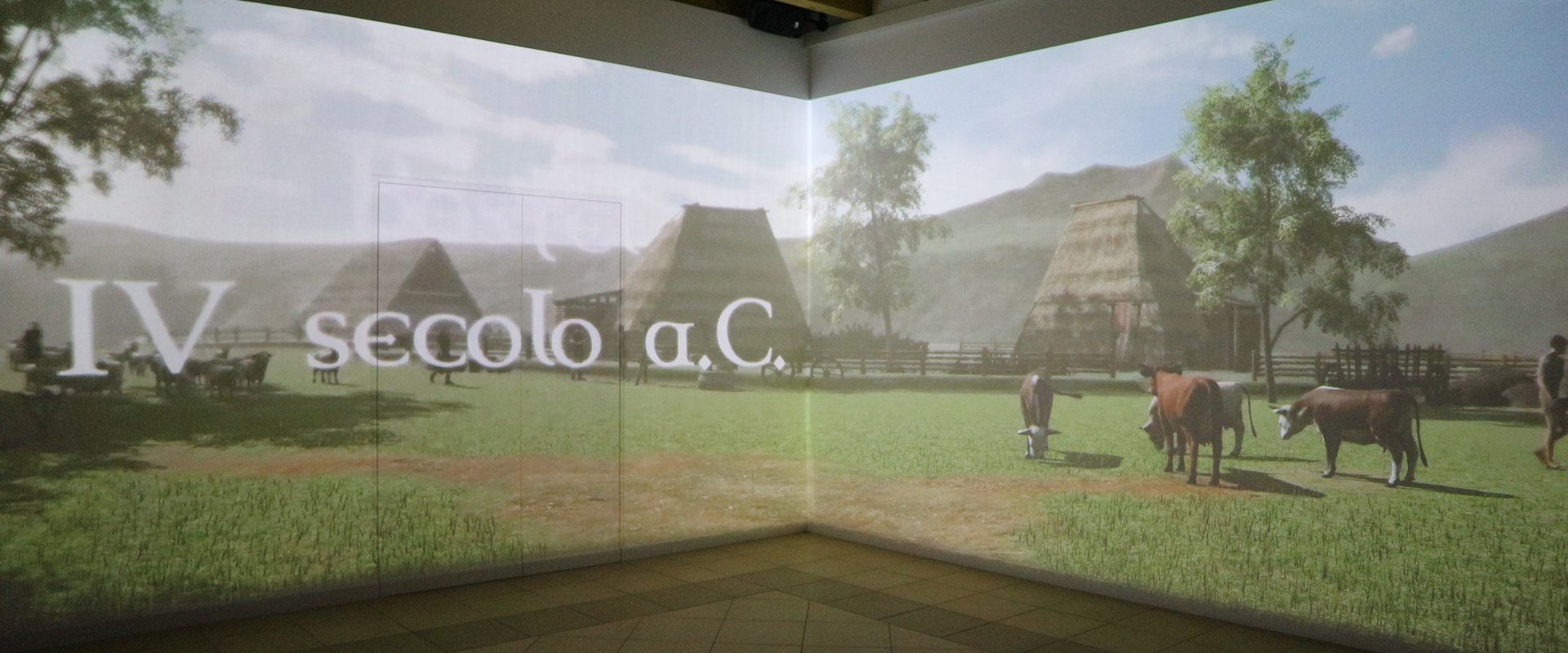 Bild des 270 Grad Films im Archäologischen Museum der Sieben Komunen.