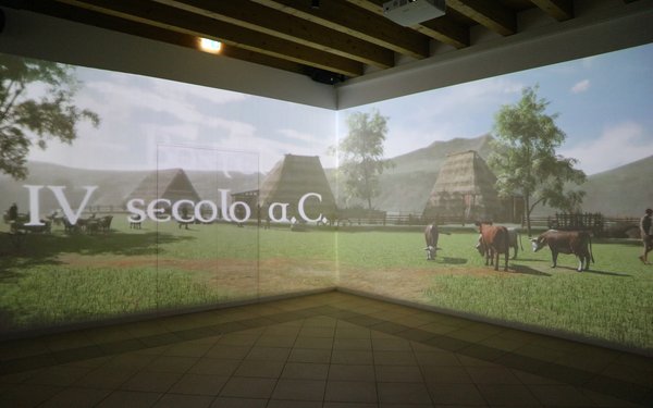 Bild des 270 Grad Films im Archäologischen Museum der Sieben Komunen.
