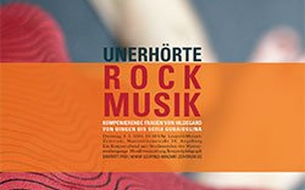 Plakat: Konzert "UNERHÖRTE ROCKMUSIK".
