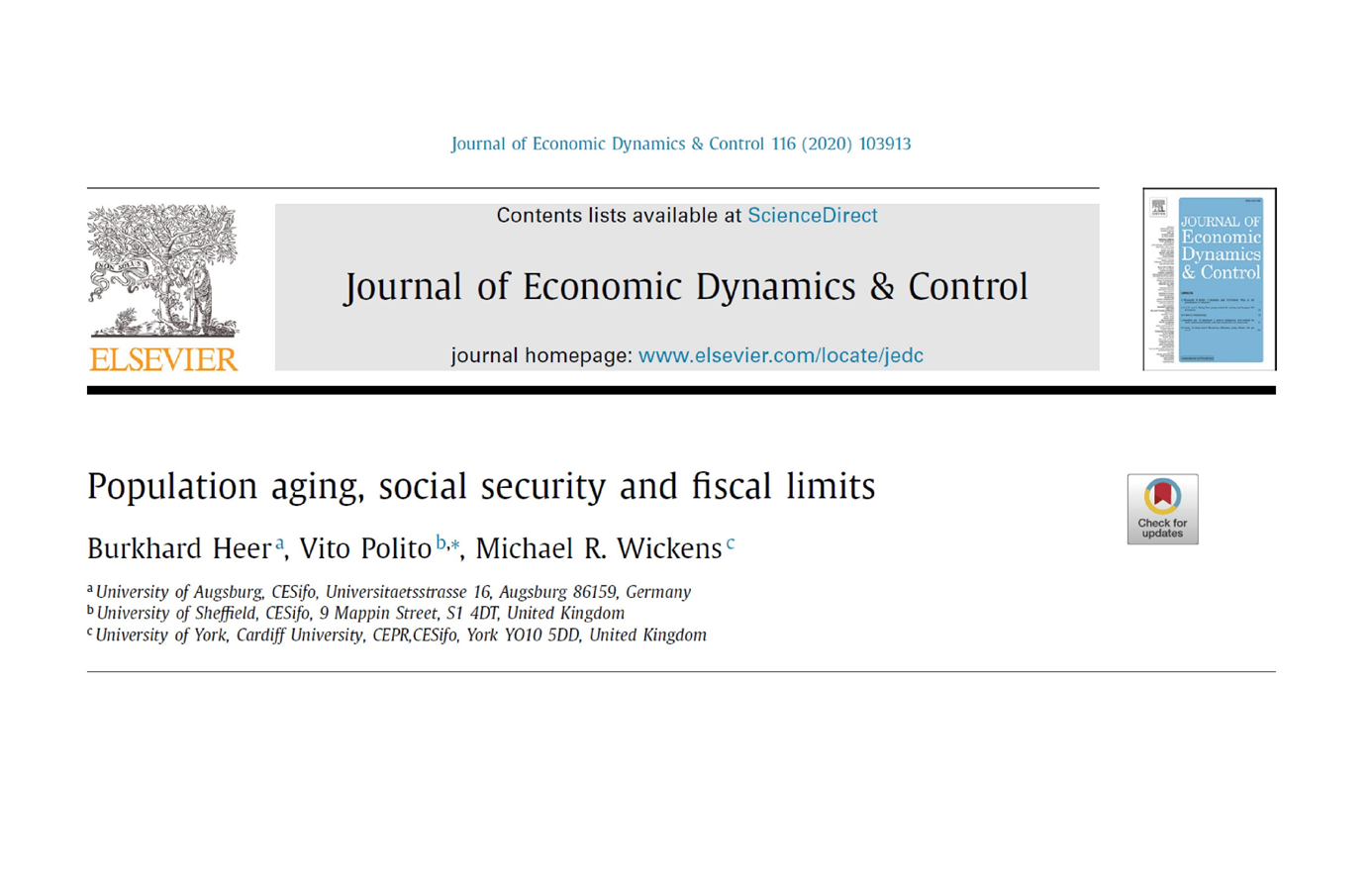 Sustainability of pension systems (video)