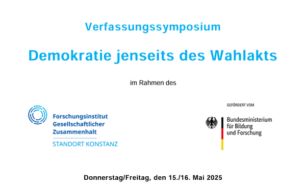 Flyer Verfassungssymposium Demokratie jenseits des Wahlakts