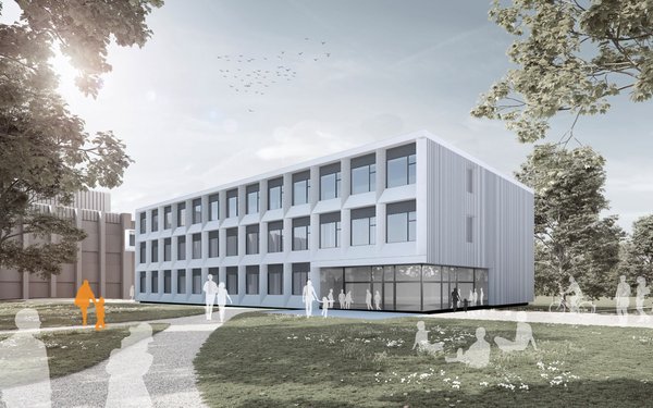 Visualisierung Erweiterungsbau Bibliothek