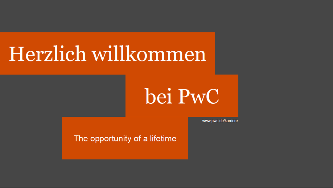 Startfolie der Präsentation von PwC im Rahmen des Seminars BTax10