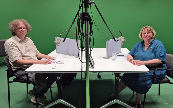 Podcast-Aufnahme mit Prof. Dr. Reiner Keller