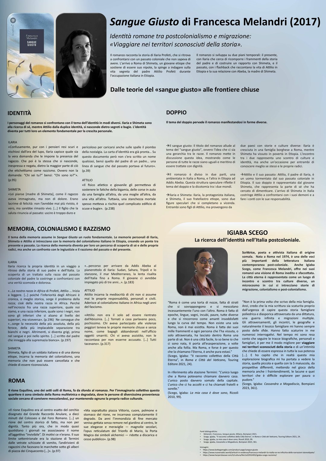 Wissenschaftliches Poster Sangue Giusto
