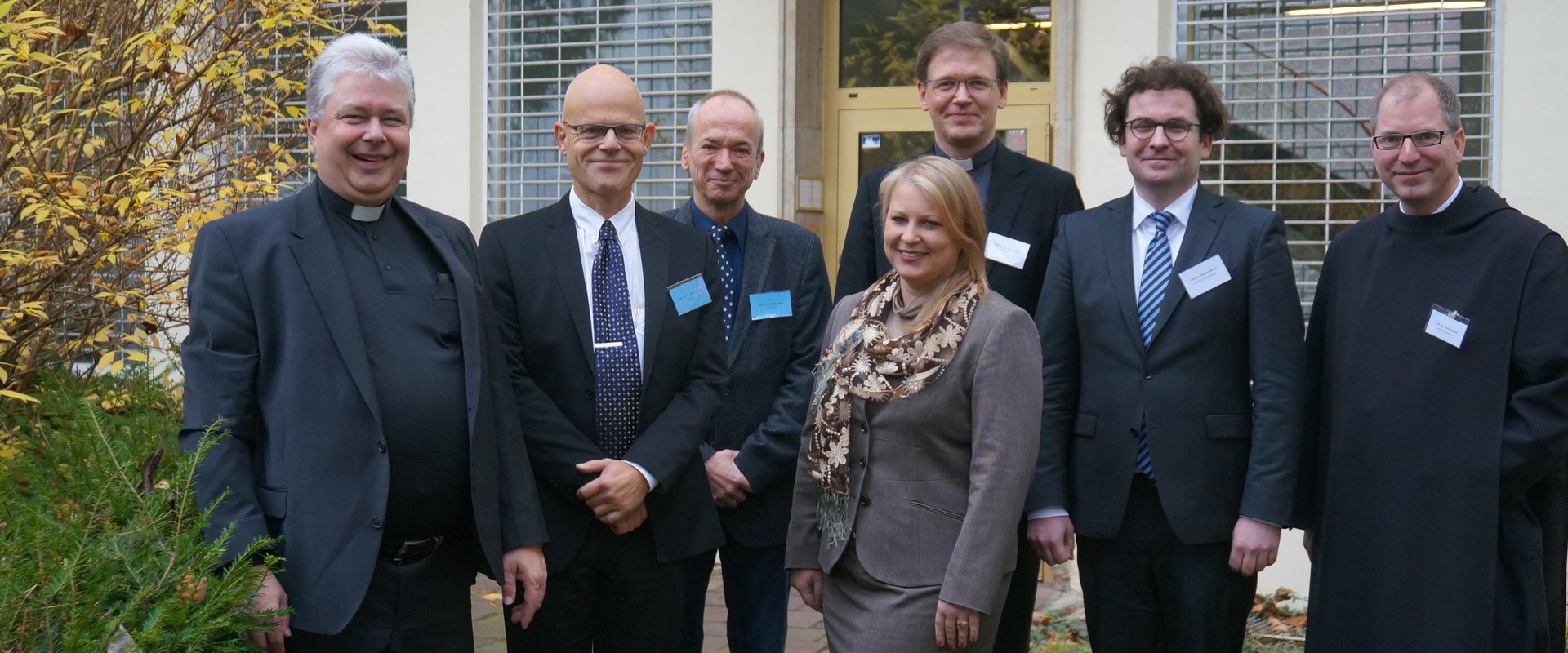 Das Bild zeigt die Referenten und Referentin der Veranstaltung DPM 2019 sowie die Organisatoren Prof. Güthoff und Dr. Selge