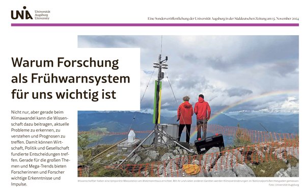 SZ-Beilage Frühwarnsysteme Titelbild