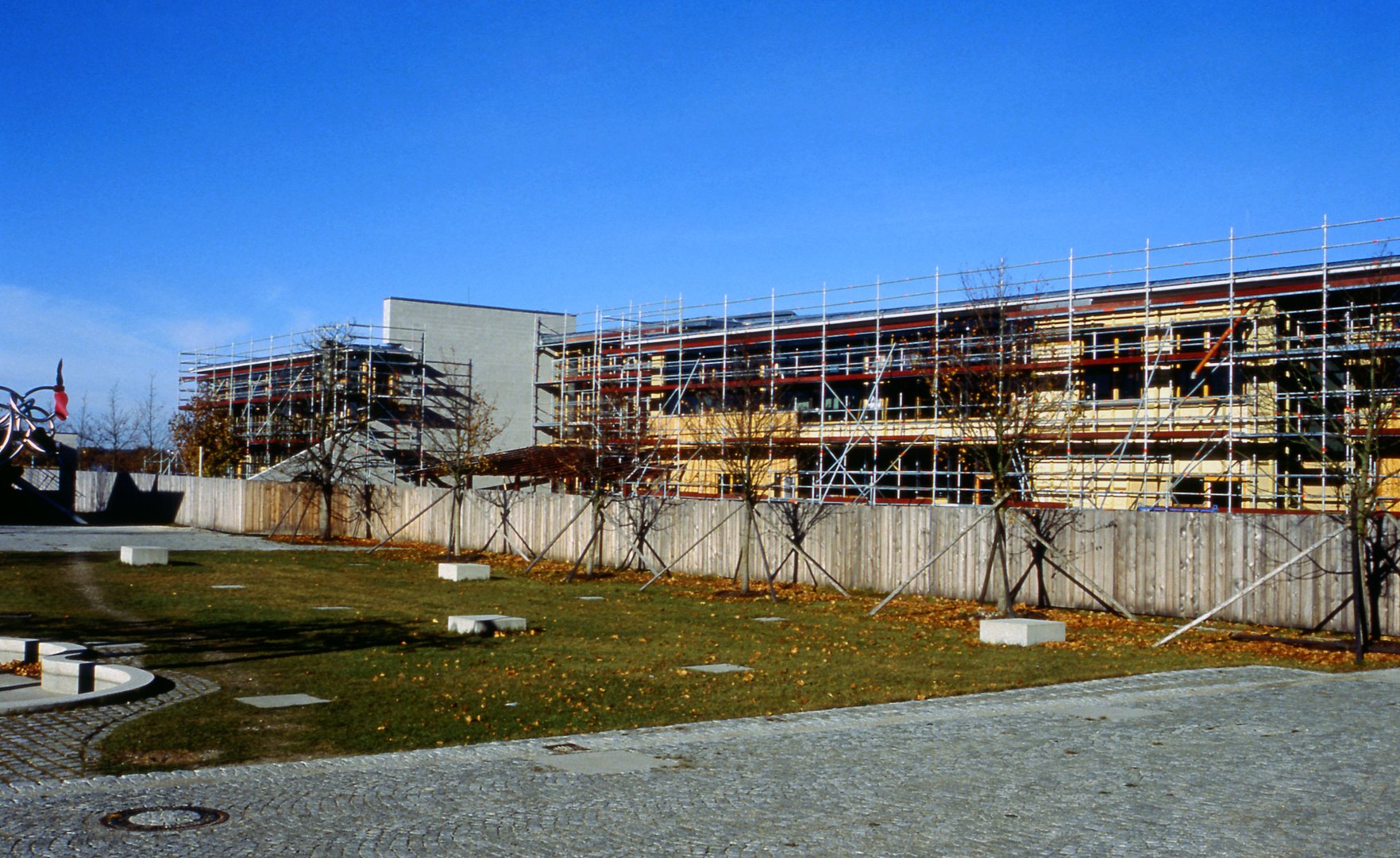 Baufortschritt am Neubau für die Juristische Fakultät 1997