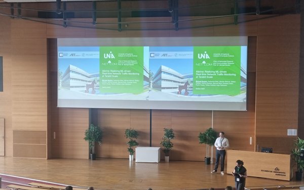 Prof. Dr. Michael Seufert h?lt Vortrag zum Marina Paper auf der NetSys2025