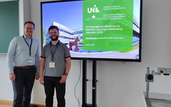 Prof. Dr. Michael Seufert und Dr. Bj?rn Richerzhagen - Organisatoren des MaLeNe Workshops auf der NetSys2025
