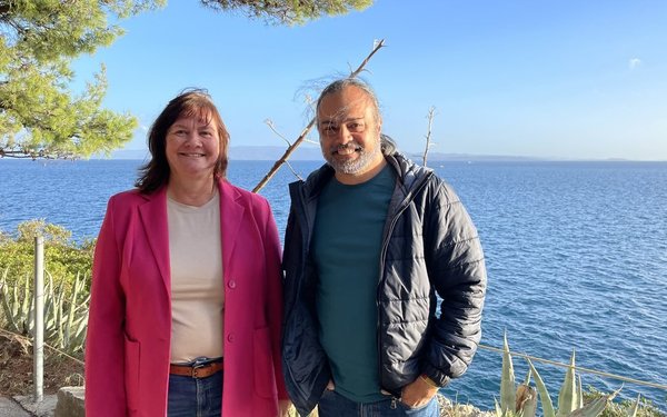 Frau Dr. Andrea Thorenz und Herr Prof. Dr. Simron J. Singh auf der Summer School in Split, Kroatien.
